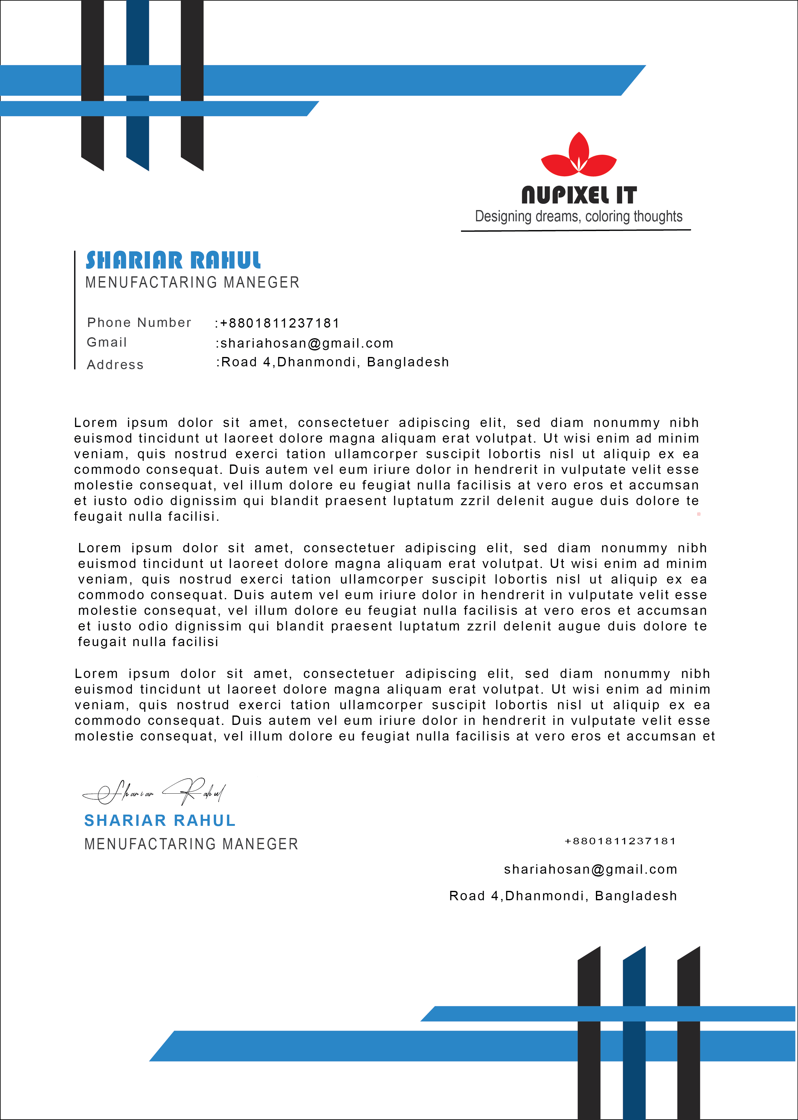 Corporate Letterhead Pad
