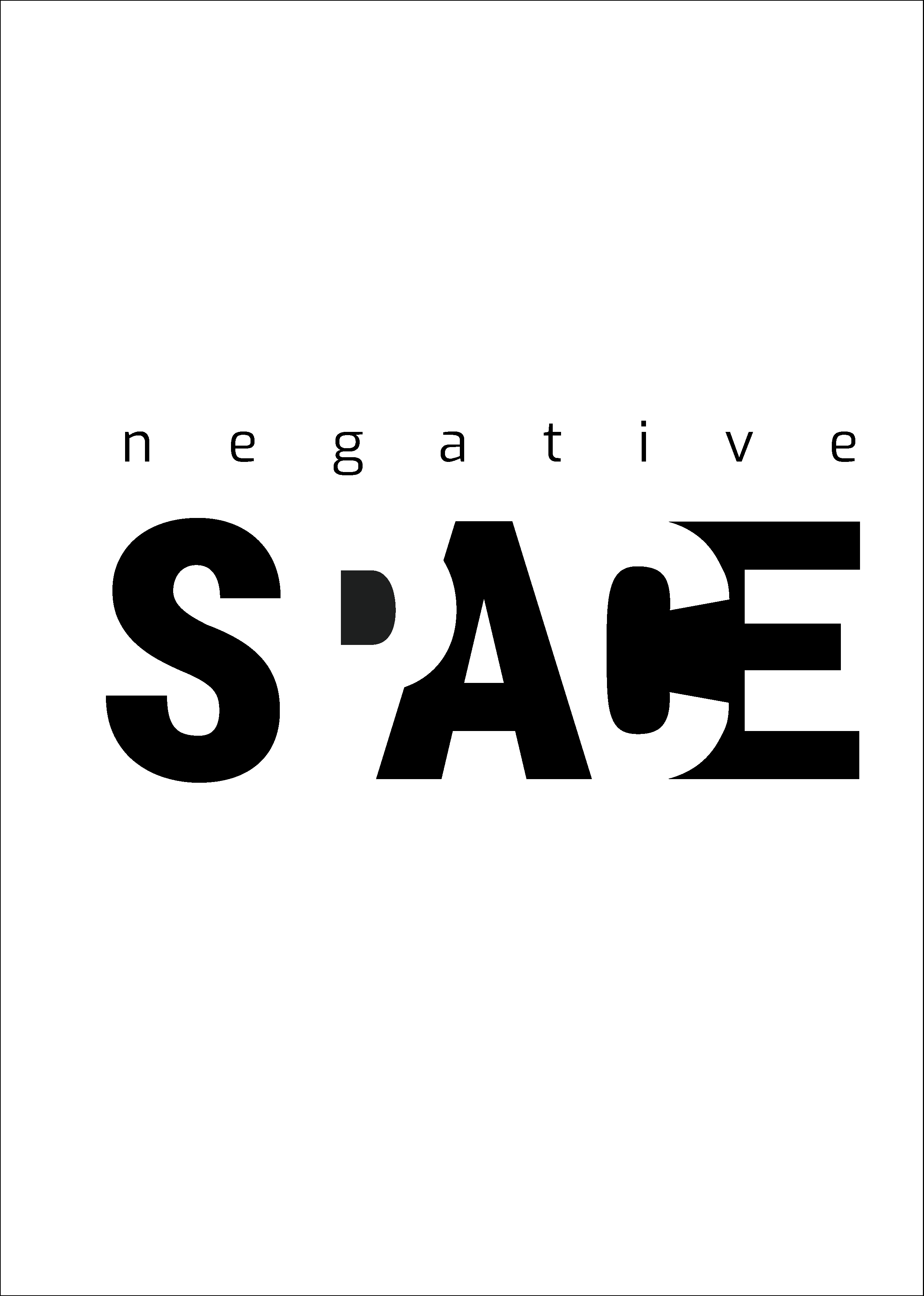 SPACE Negative Space Wordmark