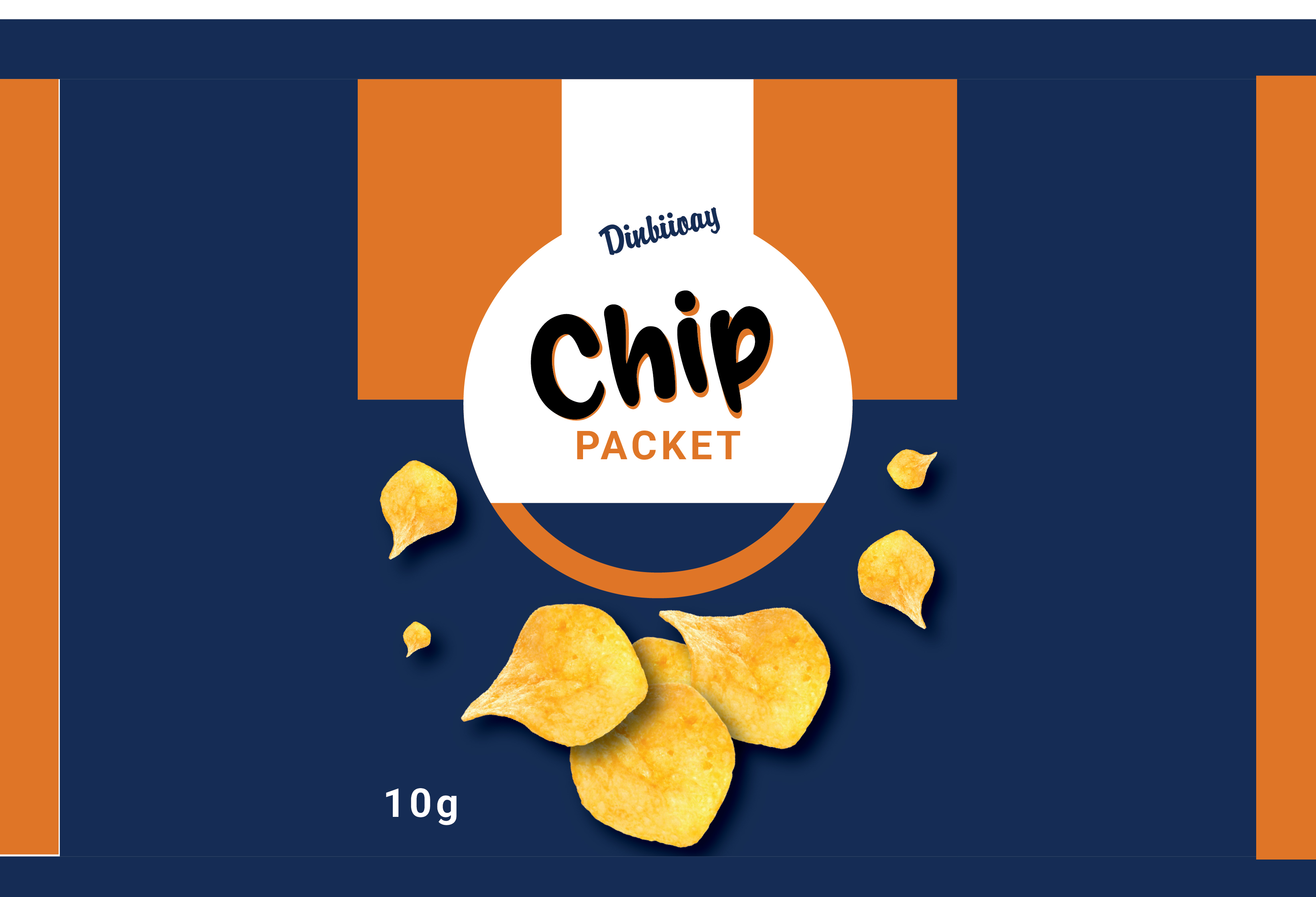 Chips Packaging Flat Design